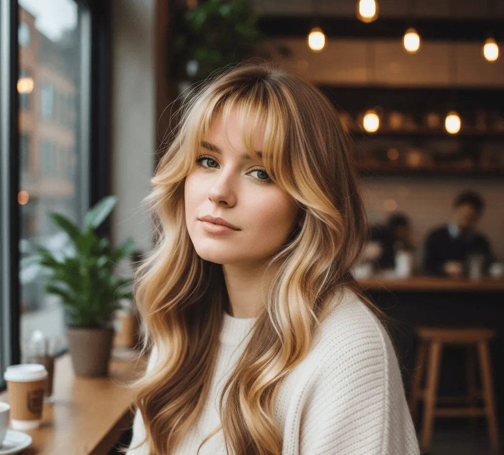 Bangs with Money Pieces