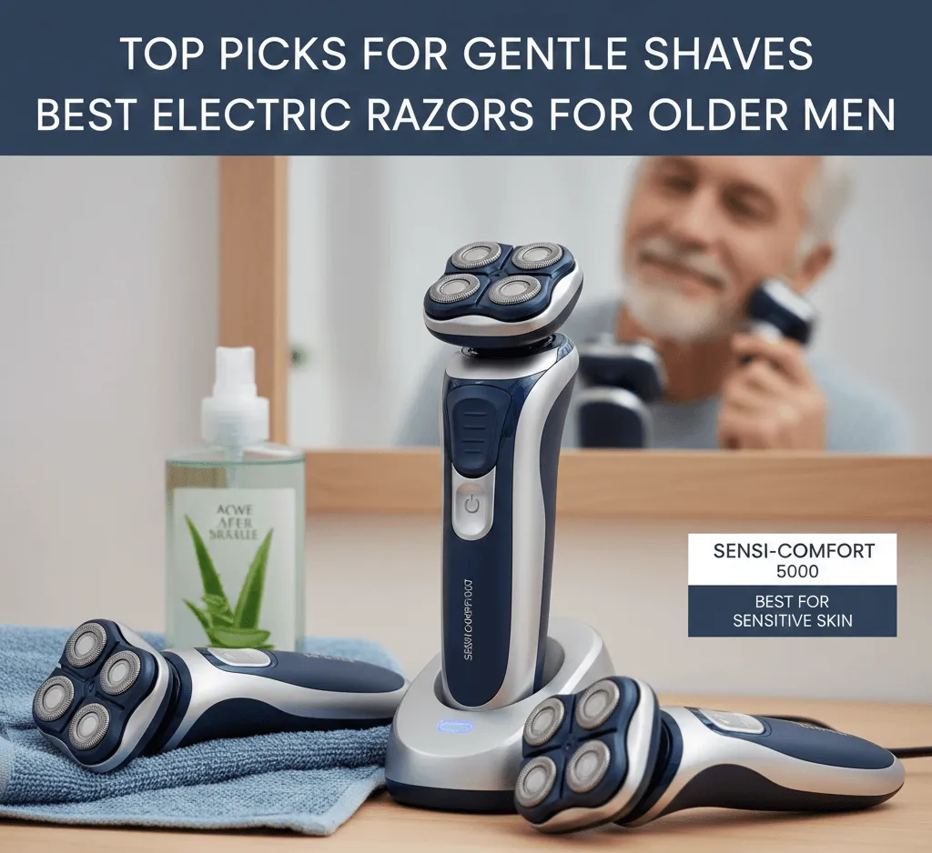 Best Electric Razors for Older Men with Sensitive Skin