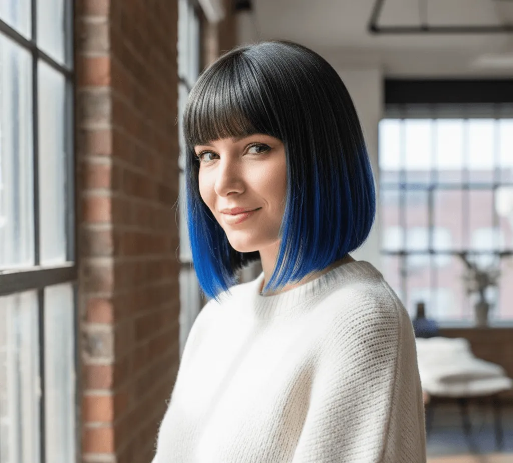 Bob with a Contrasting Underlayer