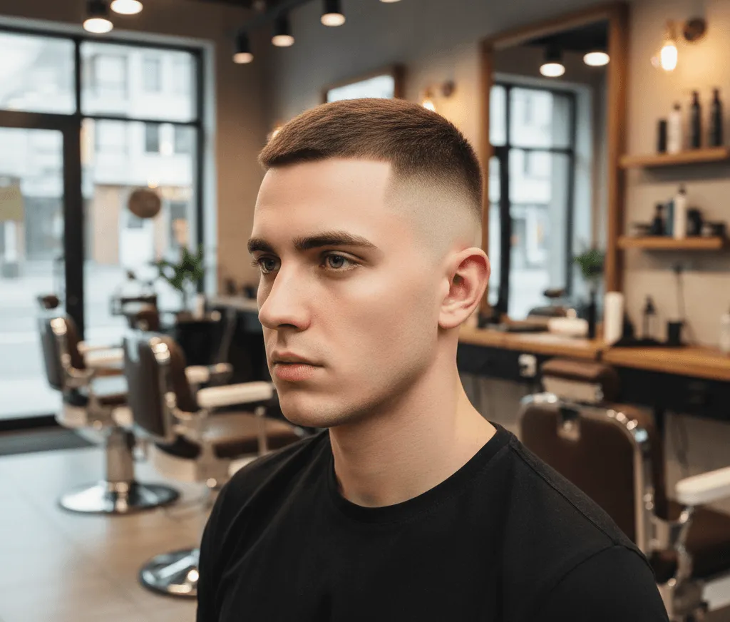 Buzz Cut with Skin Fade men haircut