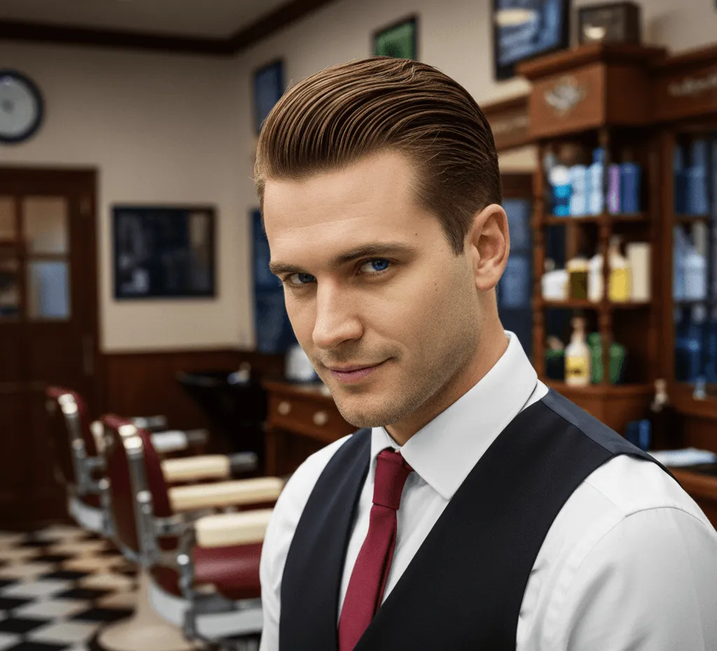 Classic Slicked Back Hair