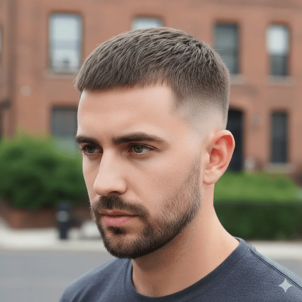 Crew Cut with Taper Haircut