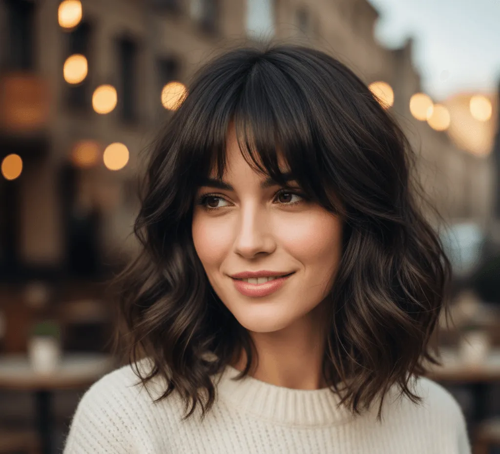 Cut with Thick Side Bangs