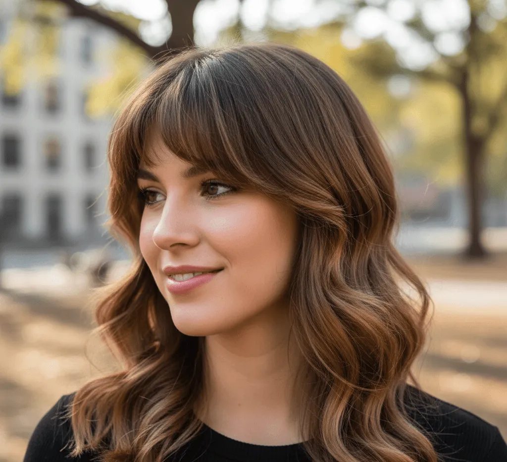 Flipped Face-Framing Fringe