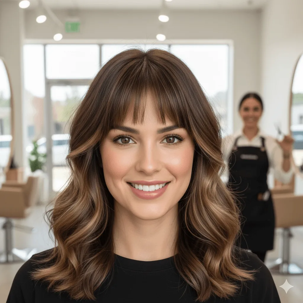 Framing Baby Bangs Haircut