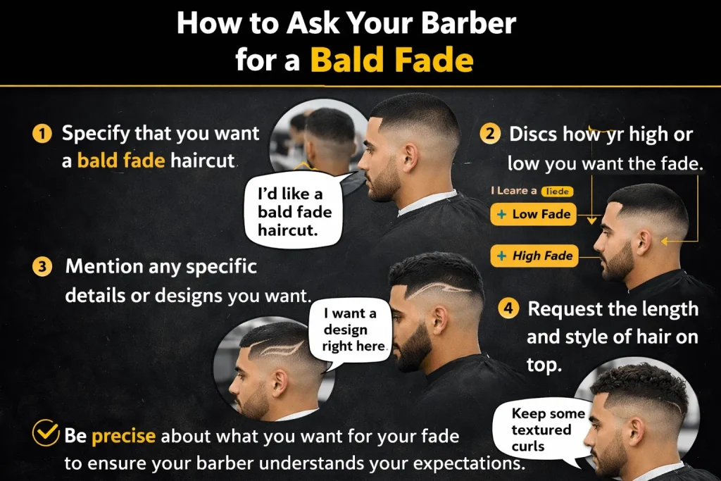 How to Ask Your Barber for a Bald Fade
