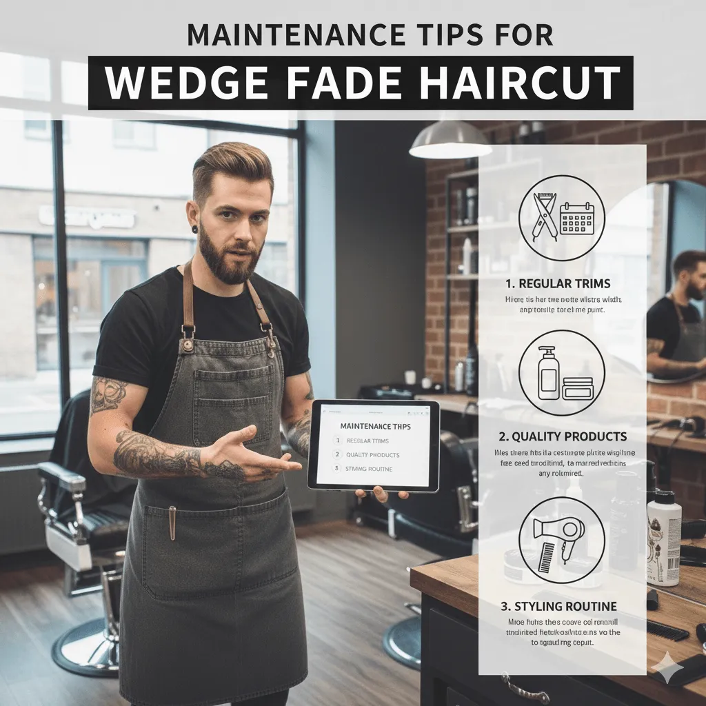 Maintenance Tips for Wedge Fade Haircut