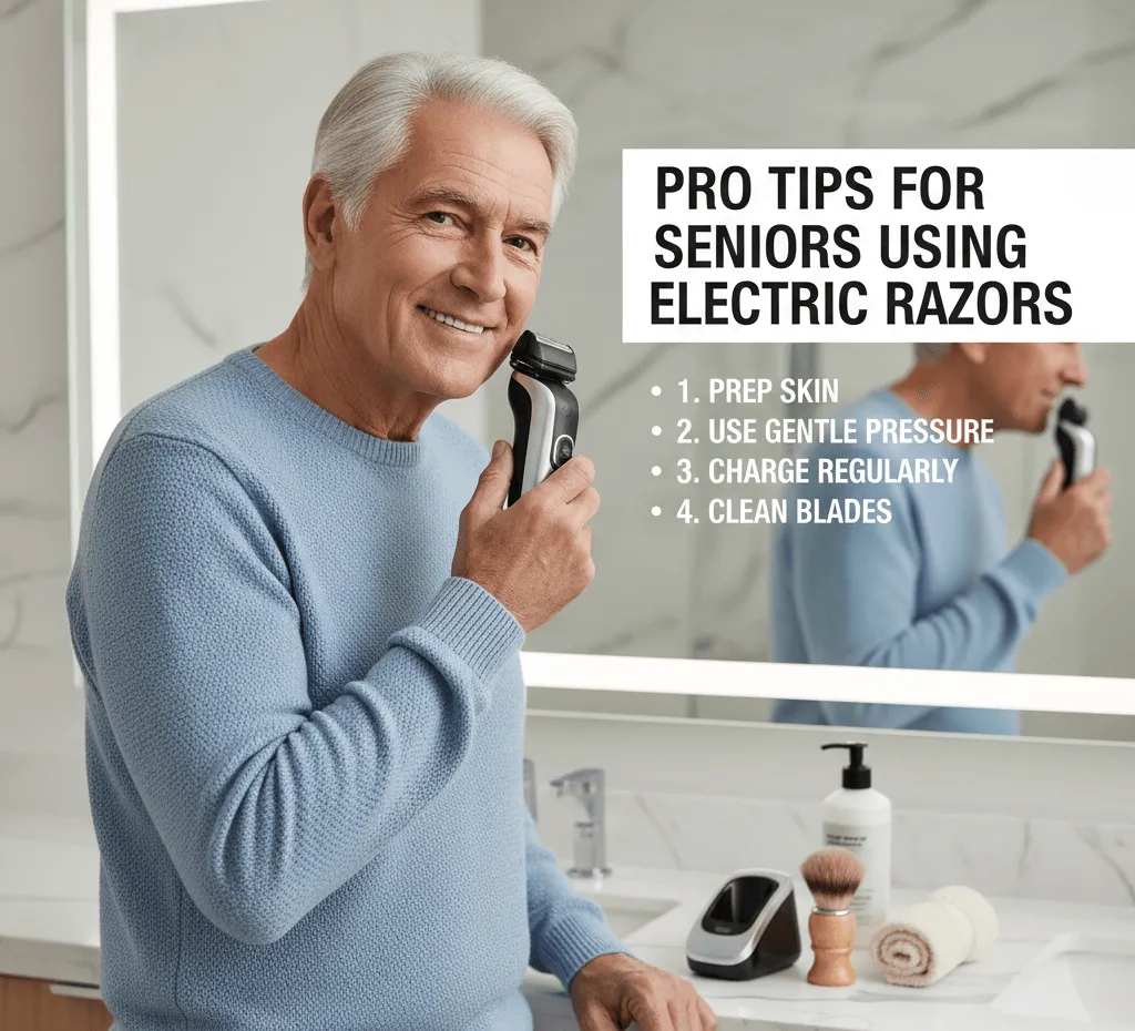 Pro Tips for Seniors Using Electric Razors