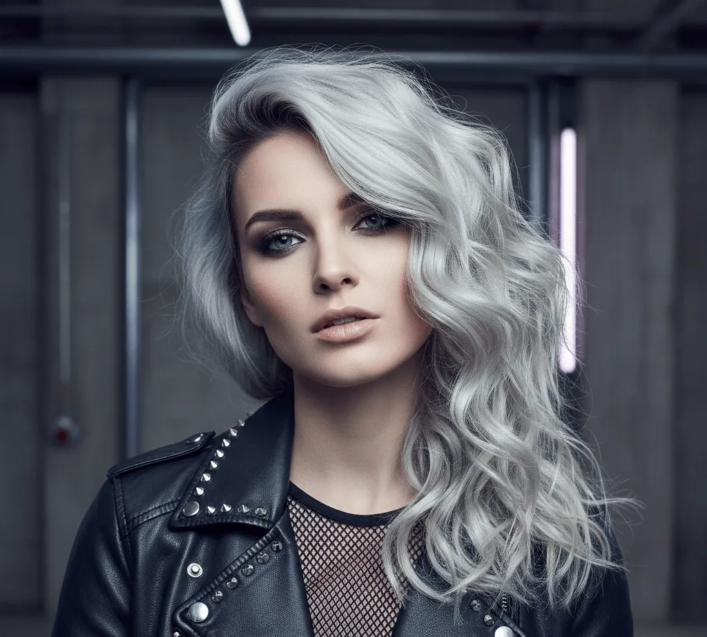 Style with Contrasting Dark Roots