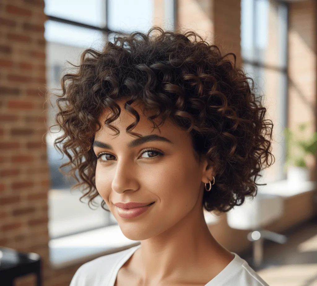 Wedge Fade for Wavy or Curly Hair