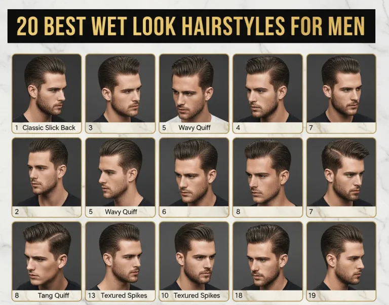 20 Best Wet Look Hairstyles for Men
