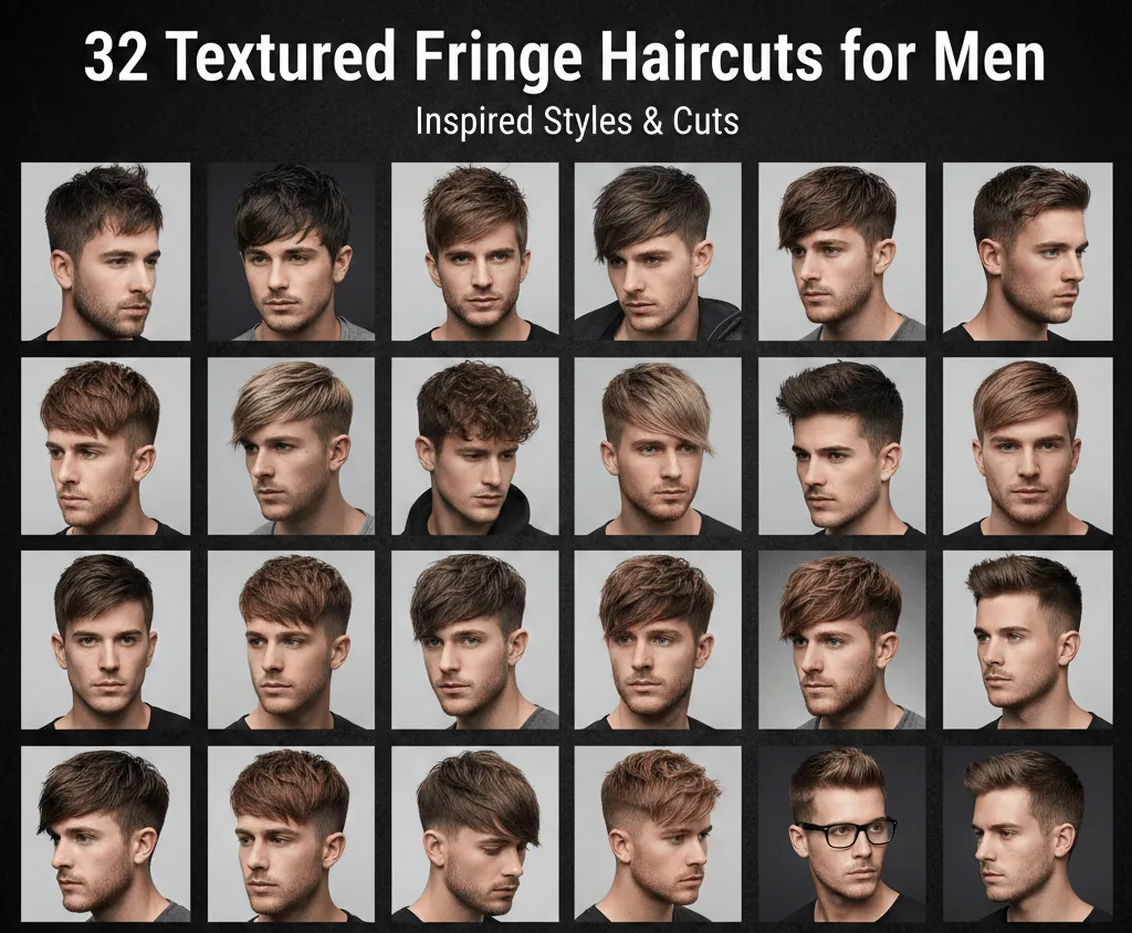 32 Textured Fringe Haircuts for Men