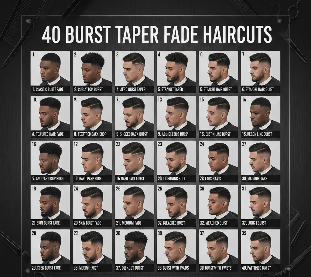 40 Burst Taper Fade Haircut