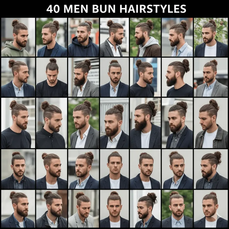 40 Men Bun Hairstyle