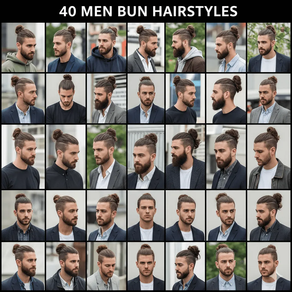 40 Men Bun Hairstyle