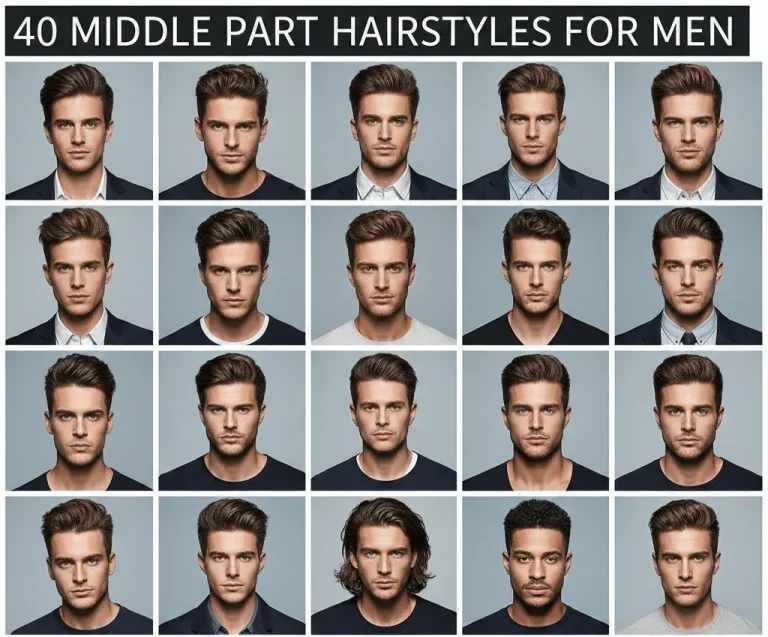 40 Middle Part Hairstyles for Men