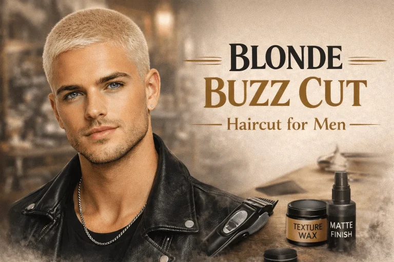 Blonde Buzz Cut Haircut for Men