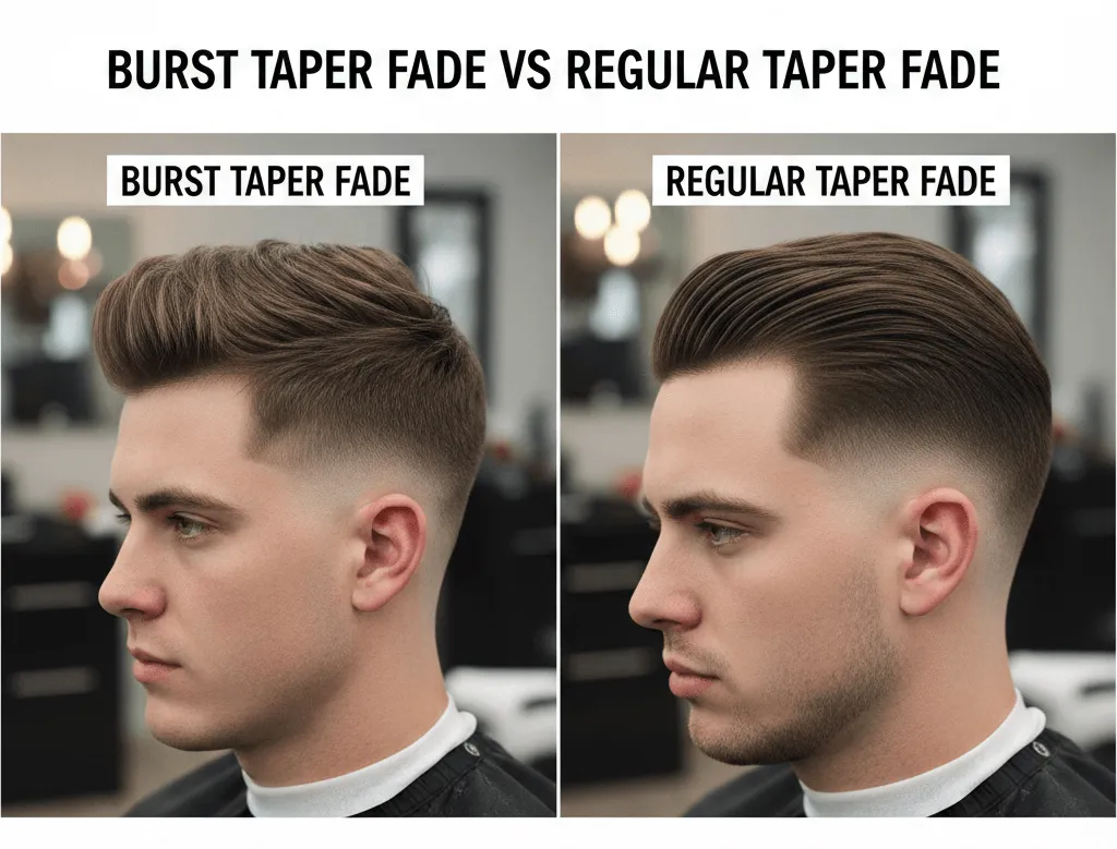 Burst Taper Fade vs Regular Taper Fade