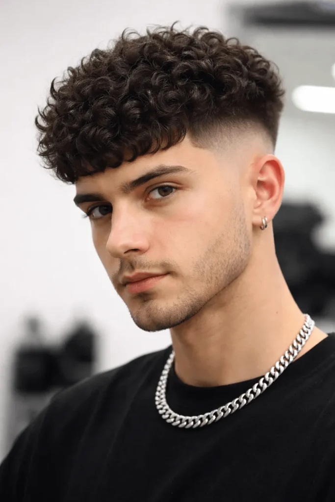 Curly Edgar Haircut