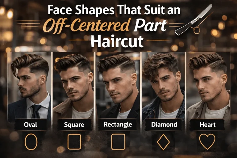 Face Shapes That Suit an Off-Centered Part Haircut
