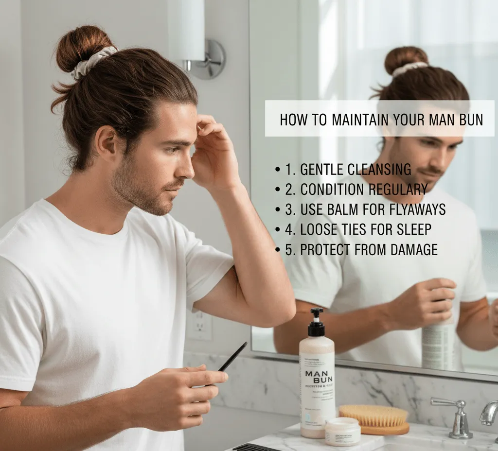 How to Maintain Man Bun Hairstyles Properly