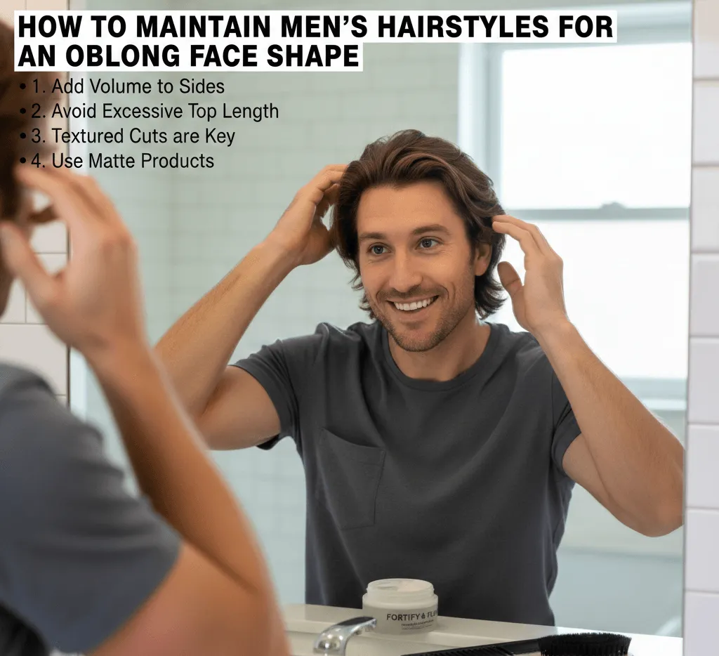 How to Maintain Men’s Hairstyles for an Oblong Face Shape