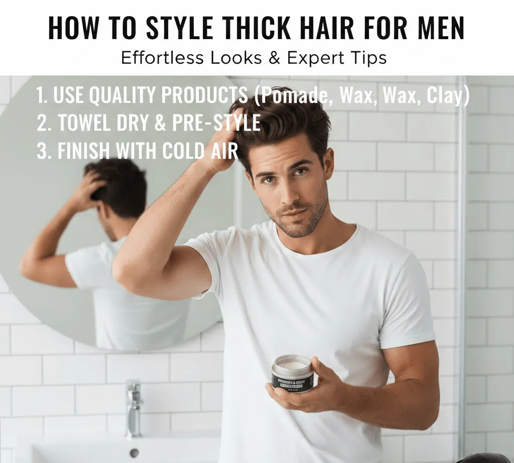 How to Style Thick Hair for Men