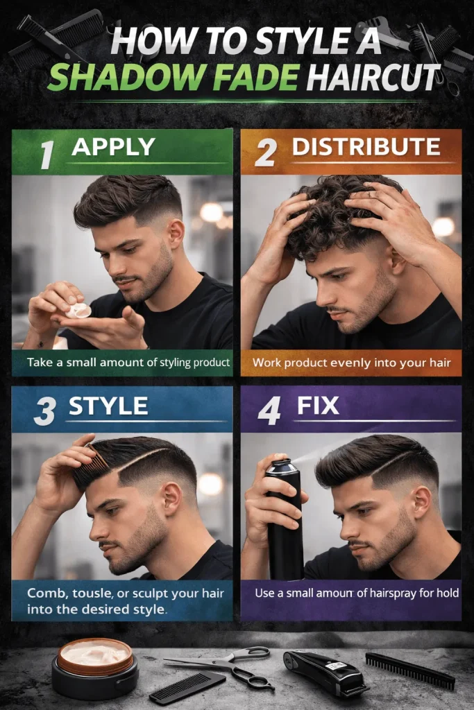 How to Style a Shadow Fade Haircut