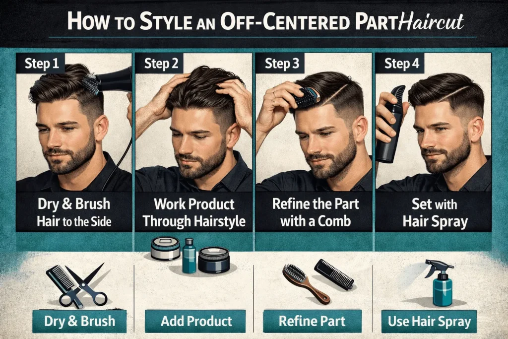 How to Style an Off-Centered Part Haircut