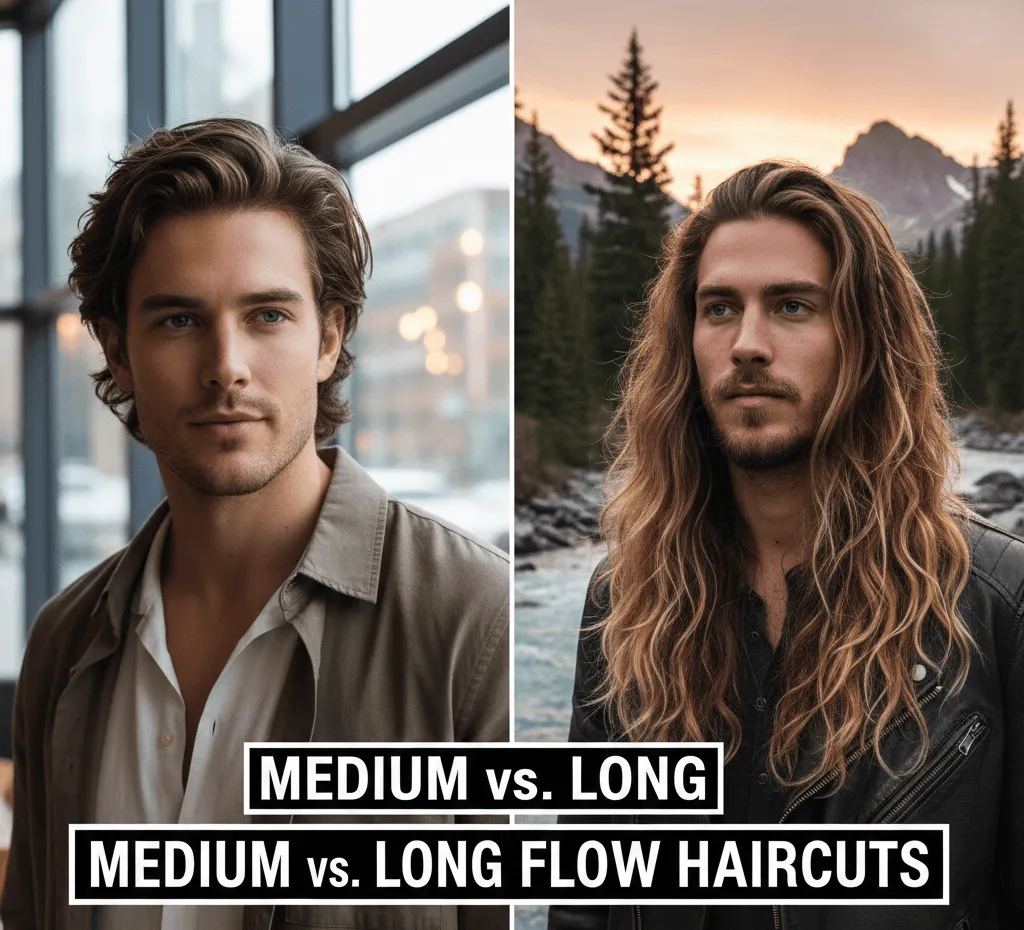 Medium vs. Long Flow Haircuts