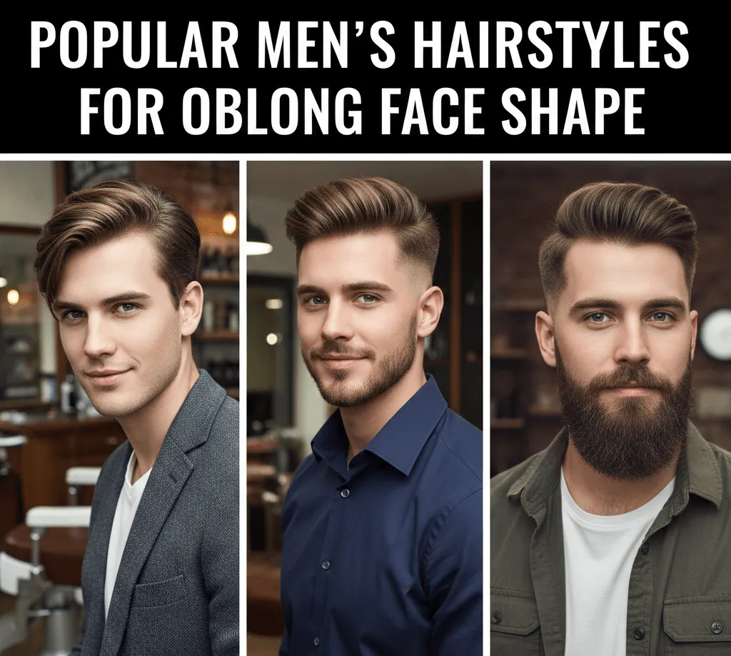 Popular Men Hairstyles for Oblong Face Shape