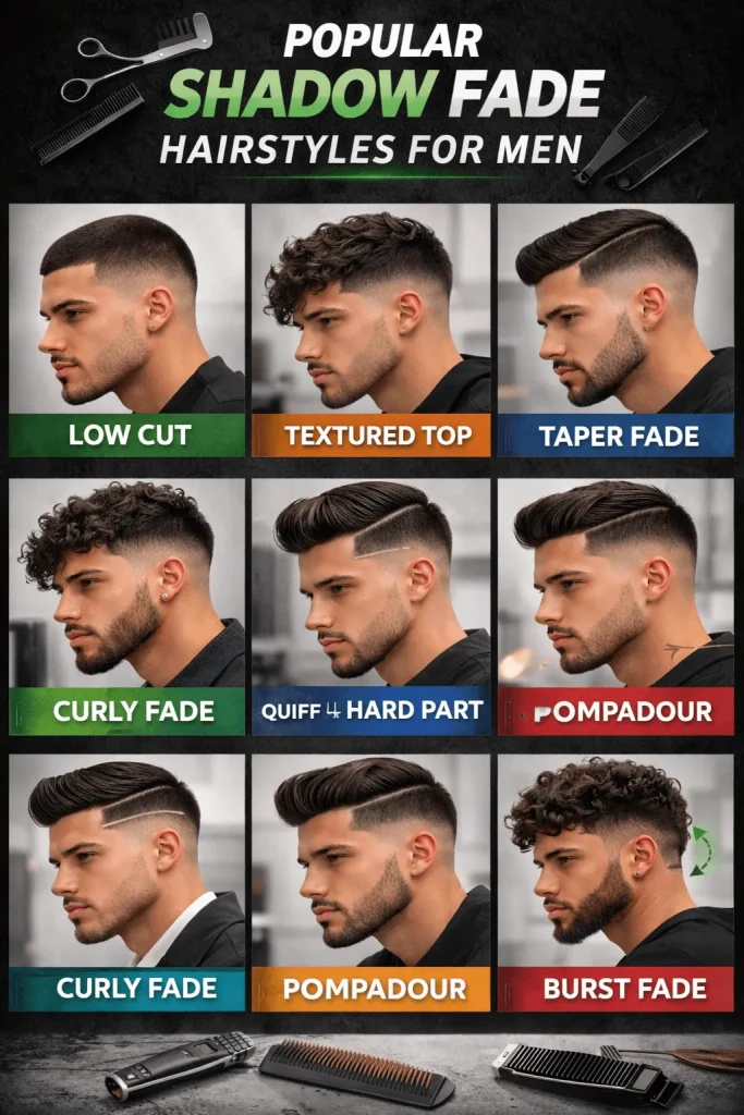 Popular Shadow Fade Hairstyles for Men