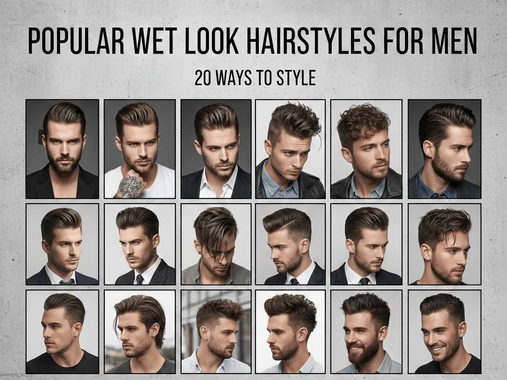 Popular Wet Look Hairstyles for Men