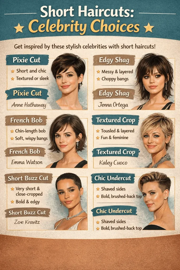 Short Celebrity Choices