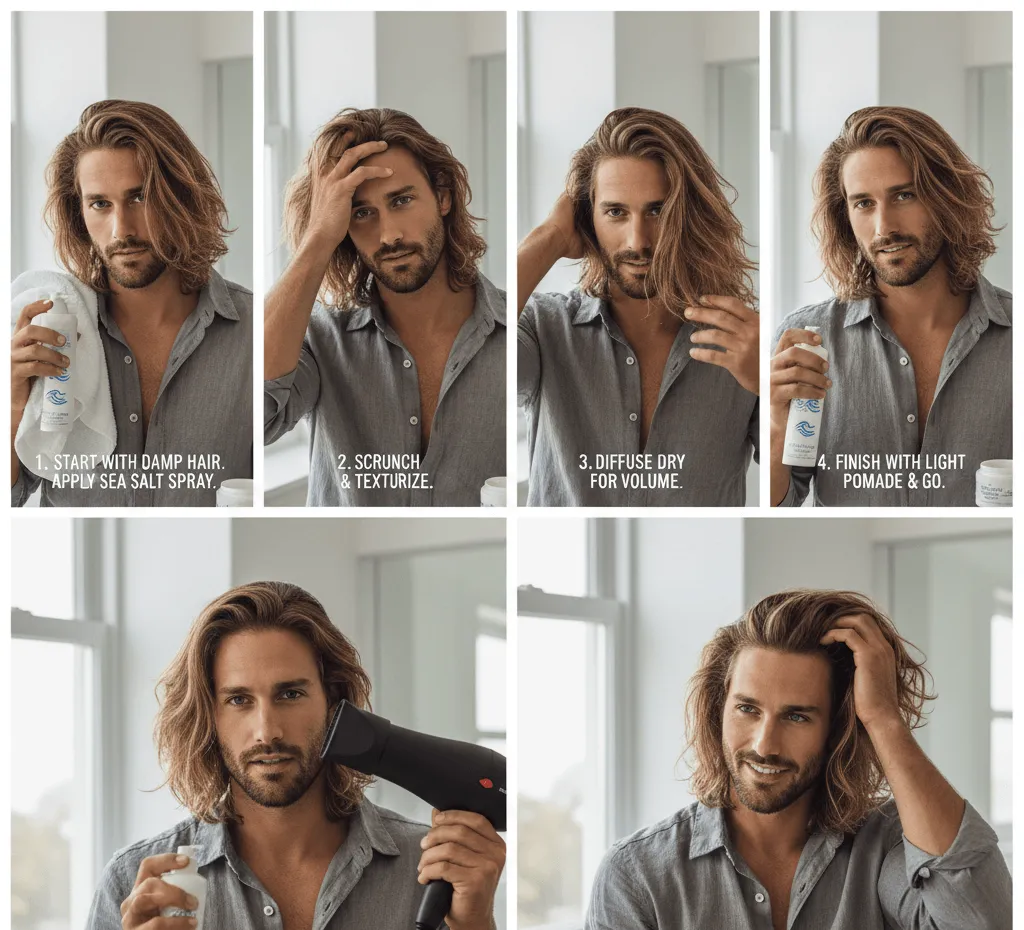 Step-by-Step Guide to Styling Flow Hair for Men