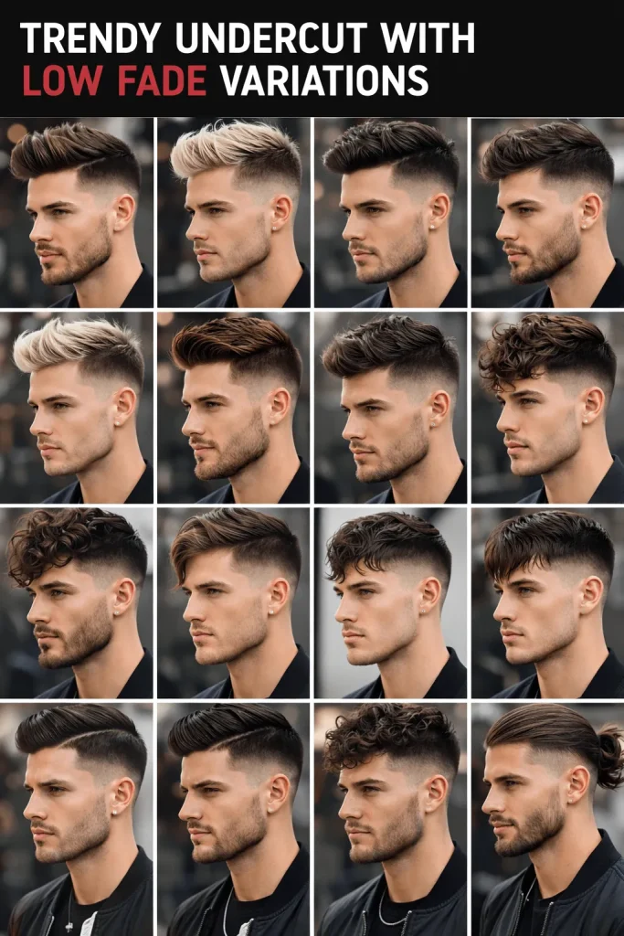 Trendy Undercut with Low Fade Variations