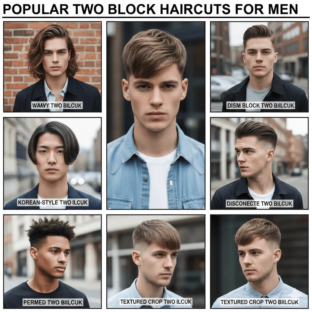 Two Block Haircuts for Men