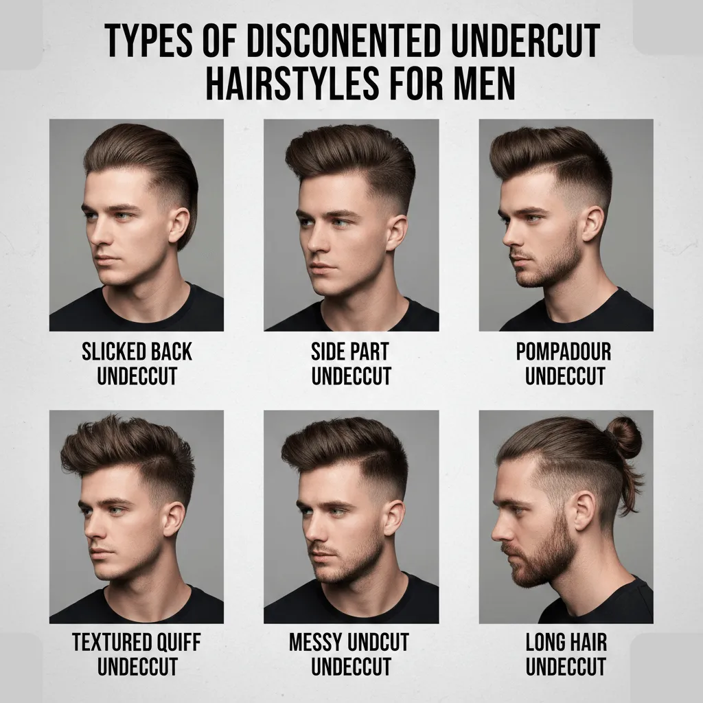 Types of Disconnected Undercut Hairstyles