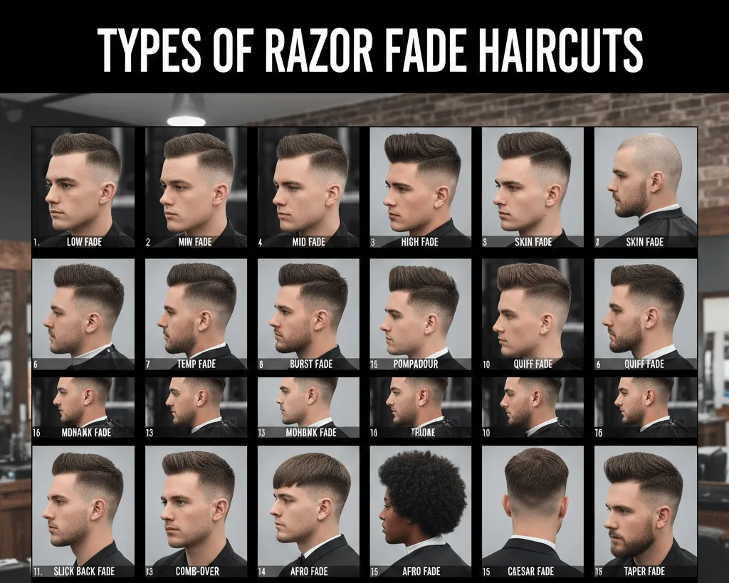 Types of Razor Fade Haircuts