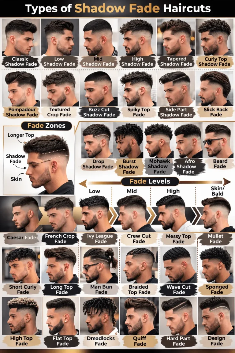 Types of Shadow Fade Haircuts