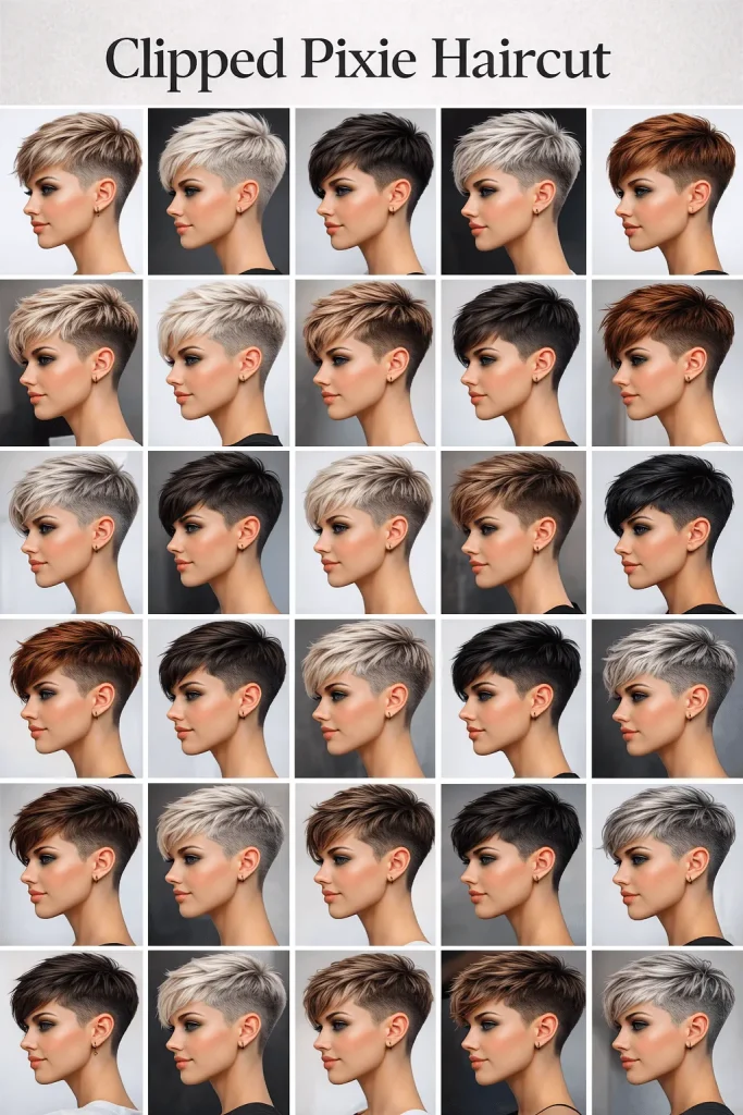 25 Clipped Pixie Haircut