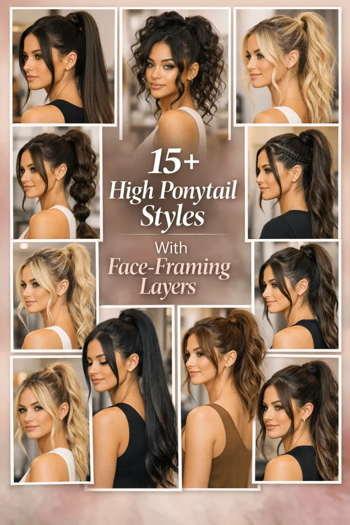 25 High Ponytail Styles with Faces