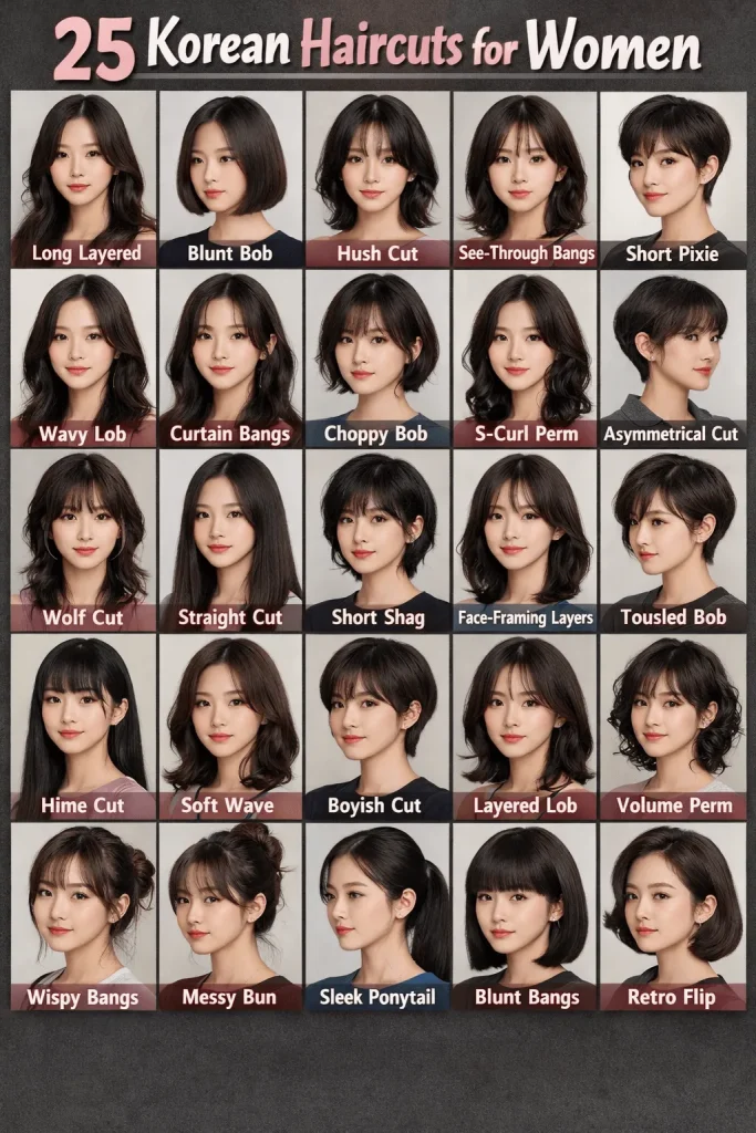 25 Korean Haircuts for Women