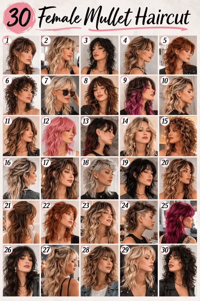 30 Female Mullet Haircut