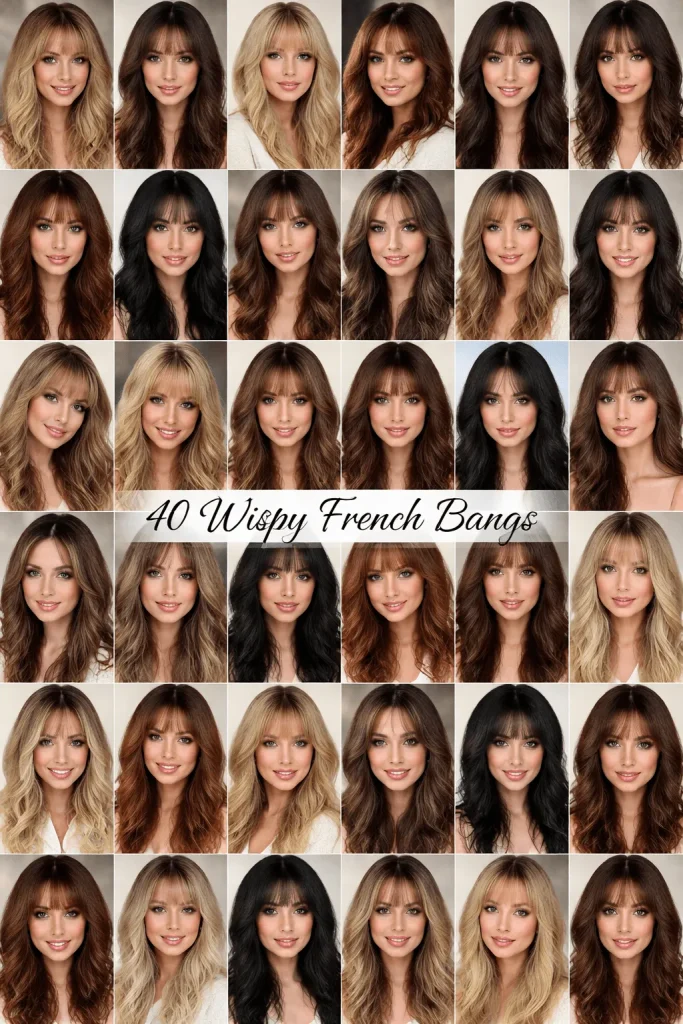 40 Wispy French Bangs