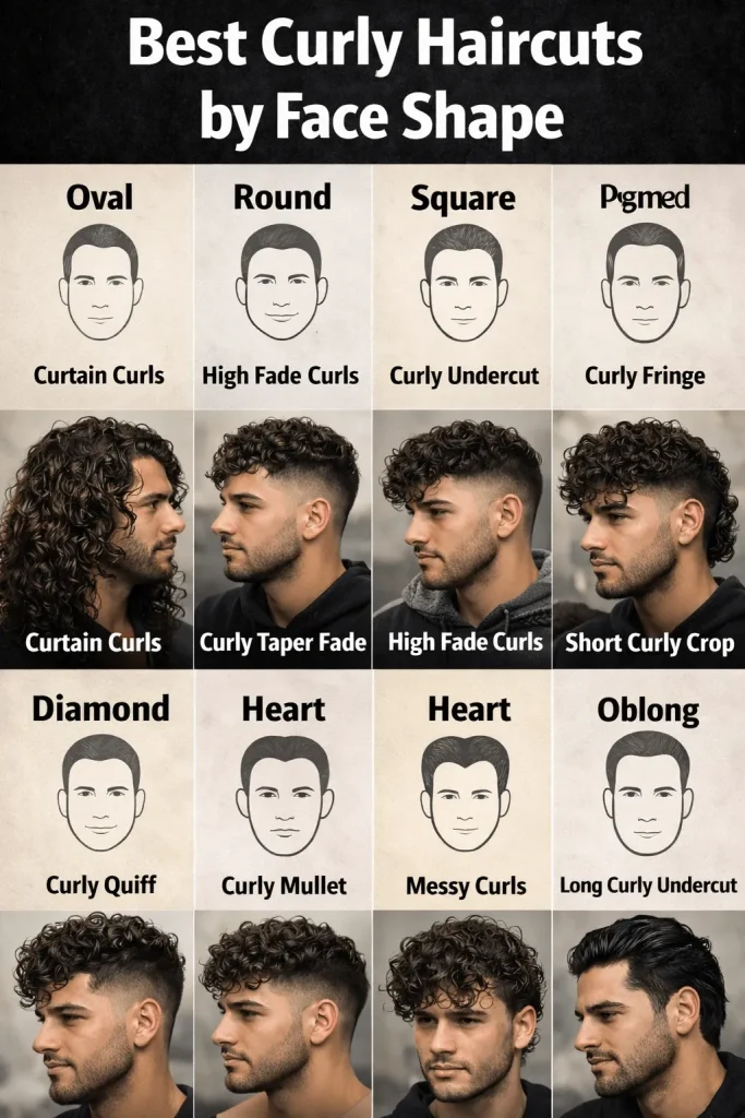 Best Curly Haircuts by Face Shape
