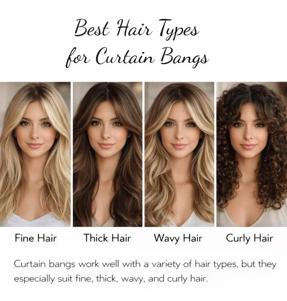 Best Hair Types for Curtain Bangs