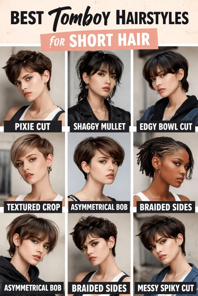 Best Tomboy Hairstyles for Short Hair