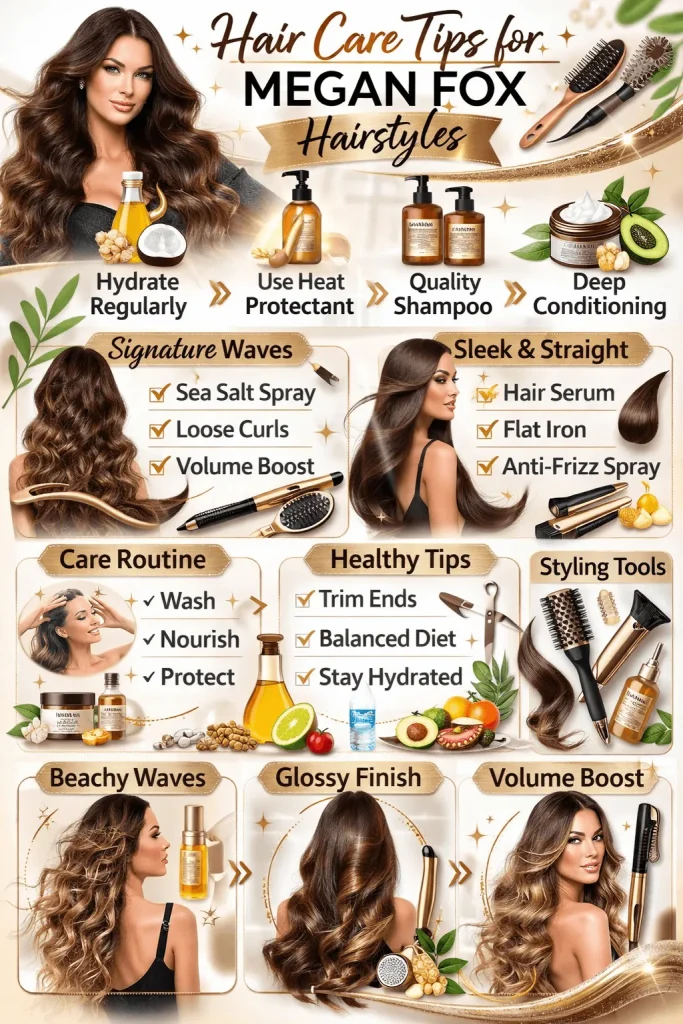 Hair Care Tips for Megan Fox Hairstyles