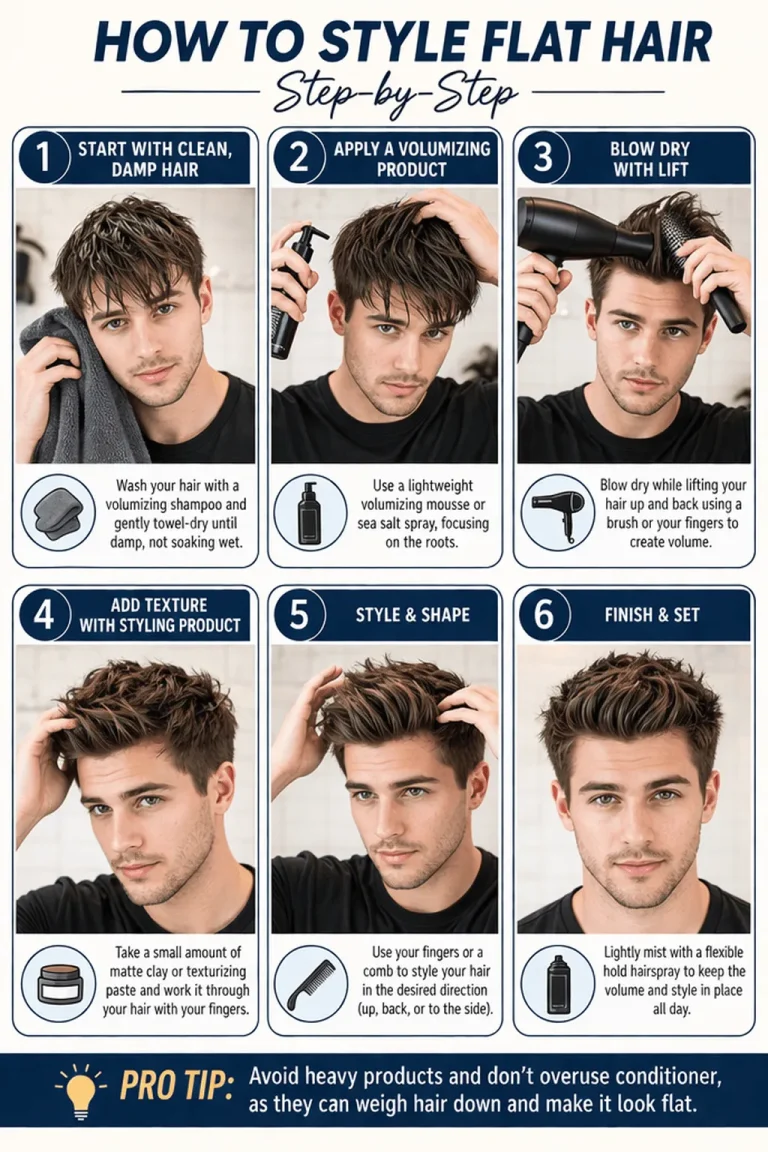 How to Style Flat Hair Step-by-Step